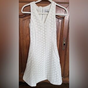 Hunter Bell White Lace Mini Dress